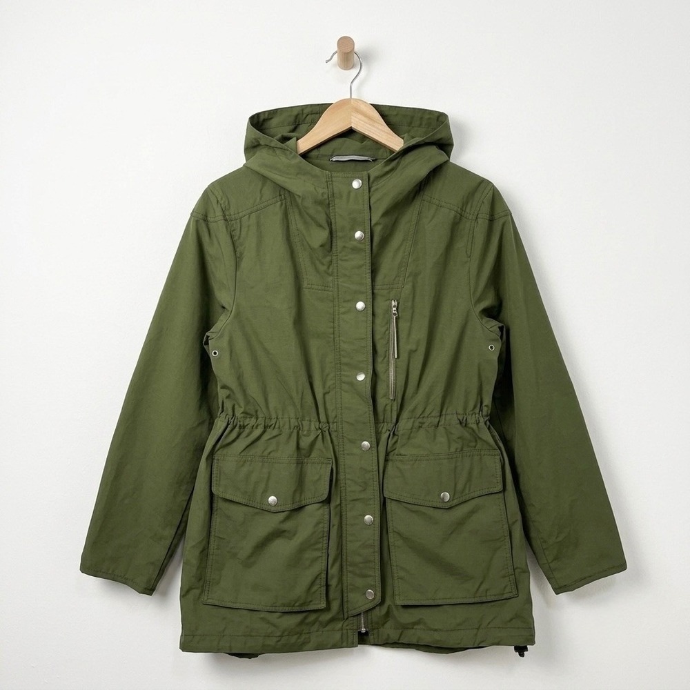 J.Crew Women's Field Mechanic Utility Jacket Olive Green Size Medium BF450 Gorp